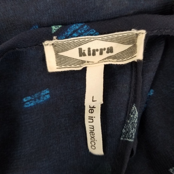 Kirra Women's L Semi Sheer Tiered Backless Top - Picture 5 of 6